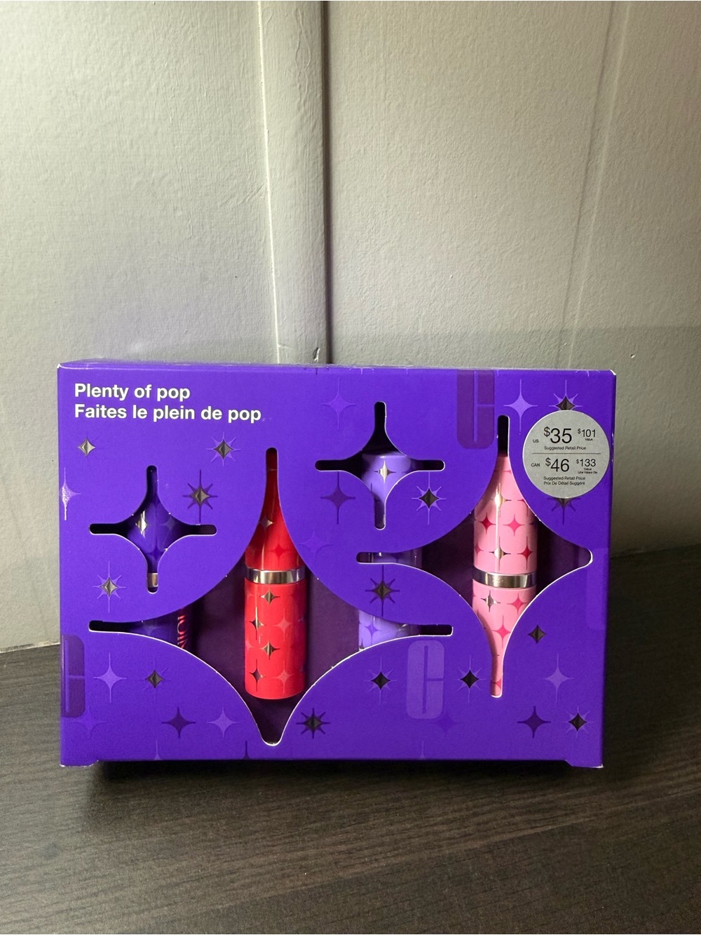 SALE Clinique Lipstick Set in Vibrant Purple Packaging